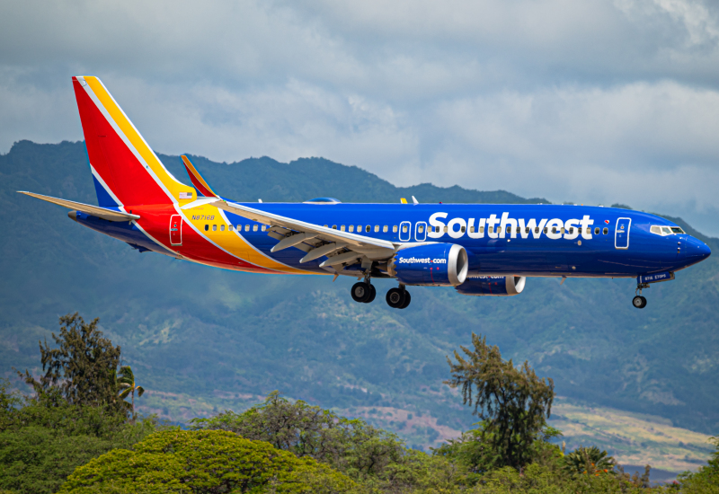 Photo of N8716B - Southwest Airlines Boeing 737 MAX 8 at HNL on AeroXplorer Aviation Database