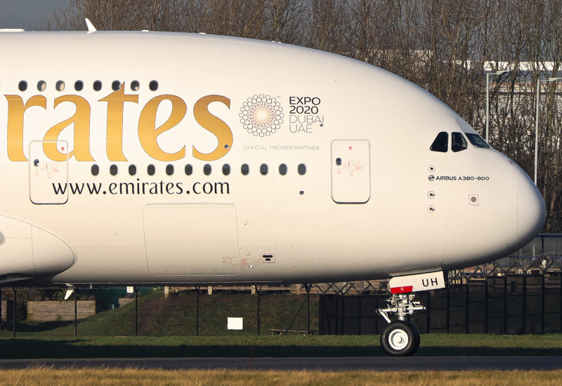 Photo of A6-EUH - Emirates Airbus A380-800 at MAN on AeroXplorer Aviation Database