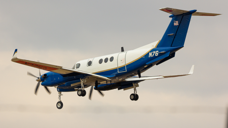 Photo of N76 - FAA Flight Inspection Beechcraft King Air 300 at CMH on AeroXplorer Aviation Database