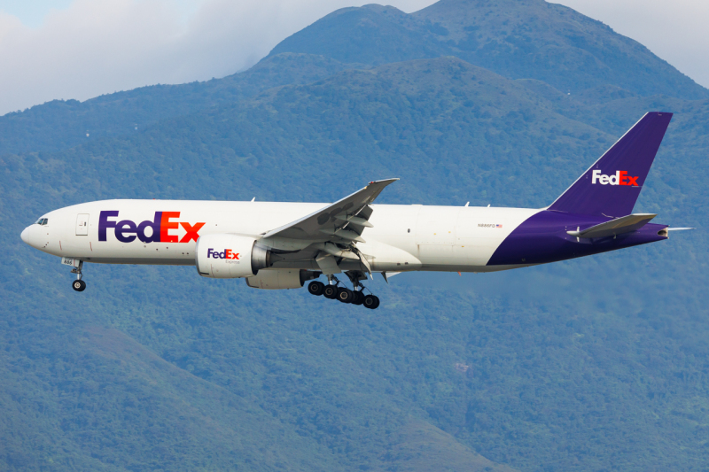 Photo of N886FD - FedEx Boeing 777-F at HKG on AeroXplorer Aviation Database