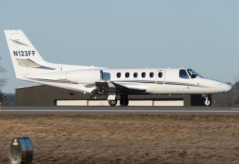 Photo of N123FF - PRIVATE Cessna S550 Citation SII at MHT on AeroXplorer Aviation Database