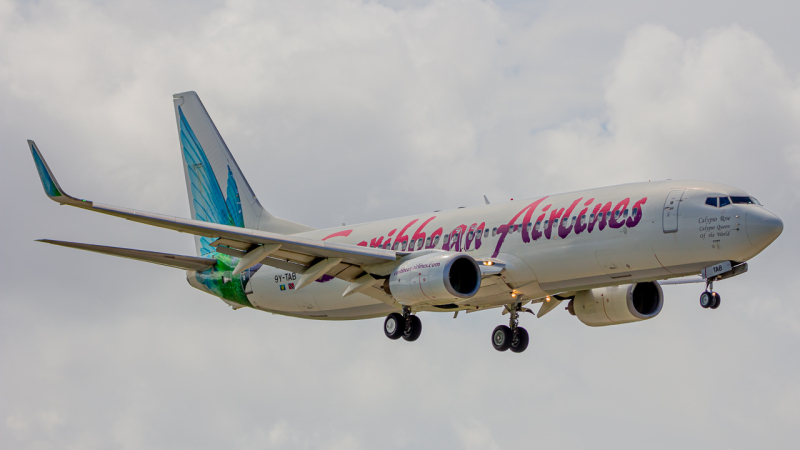 Photo of 9Y-TAB - Caribbean Airlines Boeing 737-800 at MIA on AeroXplorer Aviation Database