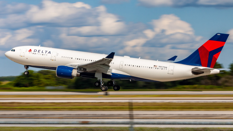Photo of N857NW - Delta Airlines Airbus A330-200 at MCO on AeroXplorer Aviation Database