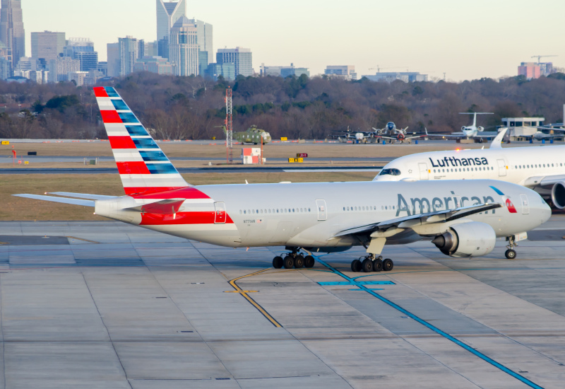 Photo of N771AN - American Airlines Boeing 777-200ER at CLT on AeroXplorer Aviation Database