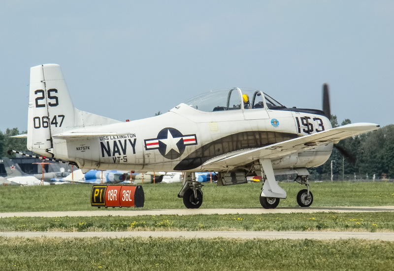 Photo of NX757K - PRIVATE North American T-28C at OSH on AeroXplorer Aviation Database