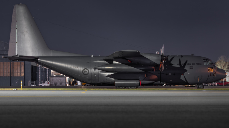 Photo of NZ7004 - Royal New Zealand Air Force Lockheed C-130H Hercules at CHC on AeroXplorer Aviation Database
