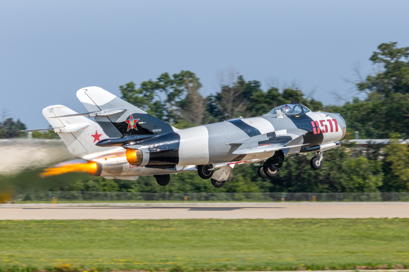 Photo of N6953X - PRIVATE Mikoyan-Gurevich MiG-17 at OSH on AeroXplorer Aviation Database