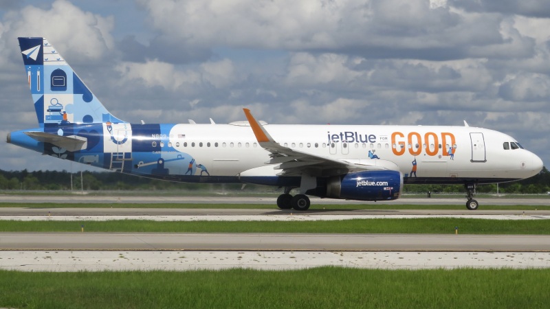 Photo of N809JB - JetBlue Airways Airbus A320 at MCO on AeroXplorer Aviation Database