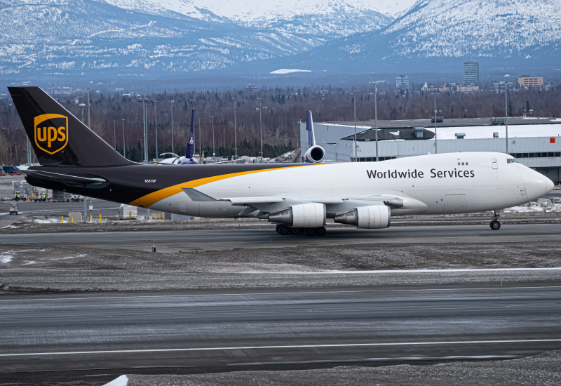 Photo of N581UP - United Parcel Service Boeing 747-400F at ANC on AeroXplorer Aviation Database