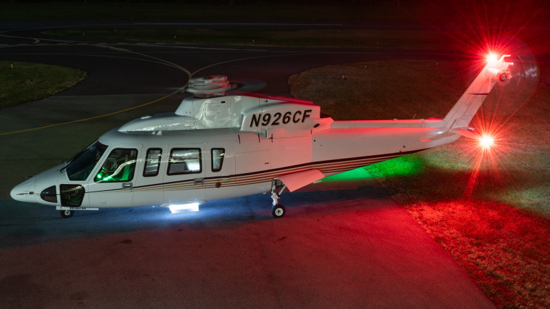 Photo of N926CF - PRIVATE Sikorsky S-76C+ at CGS on AeroXplorer Aviation Database