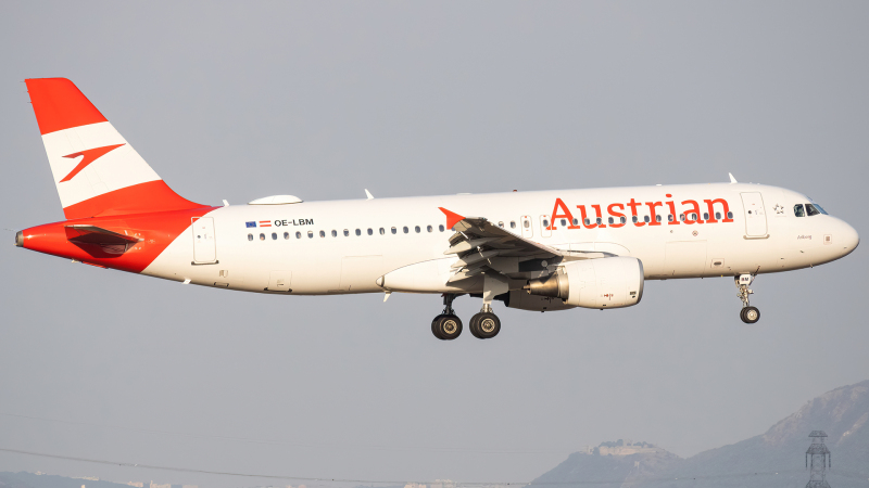 Photo of OE-LBM - Austrian Airlines Airbus A320 at VIE on AeroXplorer Aviation Database