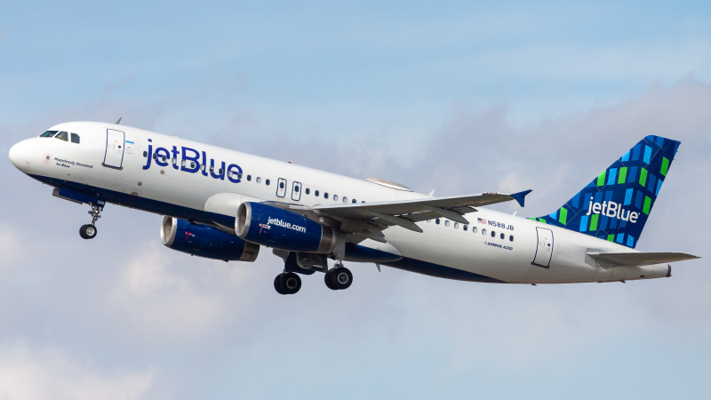 Photo of N588JB - JetBlue Airways Airbus A320 at MCO on AeroXplorer Aviation Database
