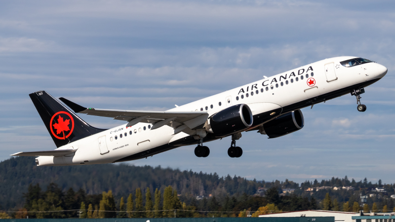 Photo of C-GJXN - Air Canada Airbus A220-300 at YYJ on AeroXplorer Aviation Database