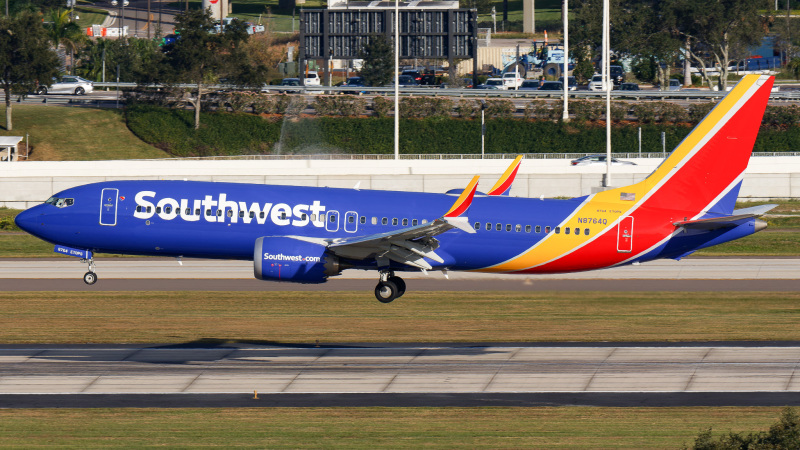 Photo of N8764Q - southwest Airlines Boeing 737 MAX 8 at TPA on AeroXplorer Aviation Database