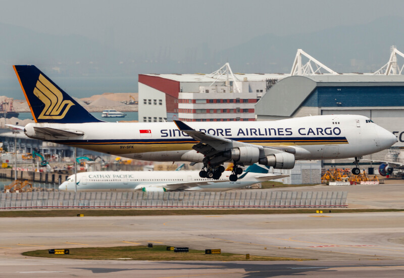 Photo of 9V-SFK - Singapore Airlines Cargo Boeing 747-400F at HKG on AeroXplorer Aviation Database