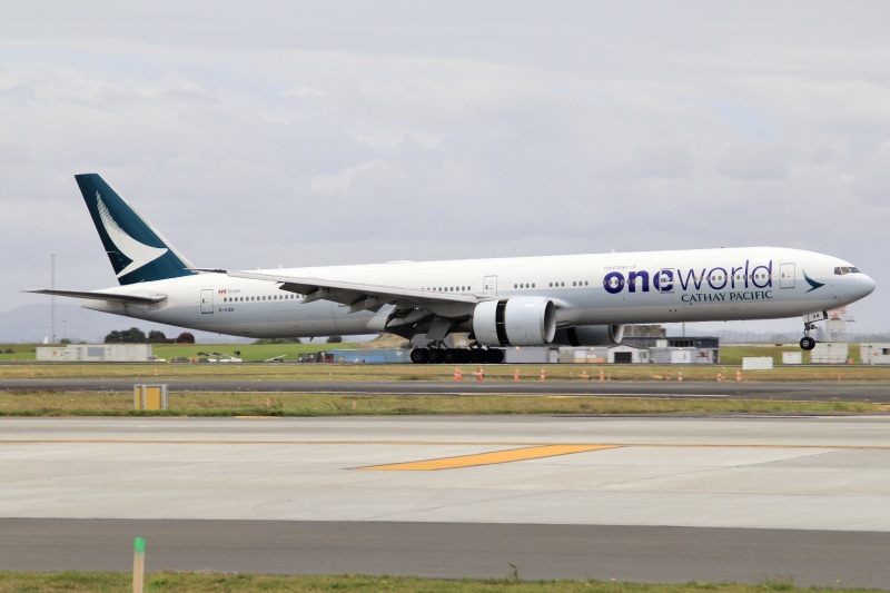 Photo of B-KQN - Cathay Pacific Boeing 777-300ER at AKL on AeroXplorer Aviation Database