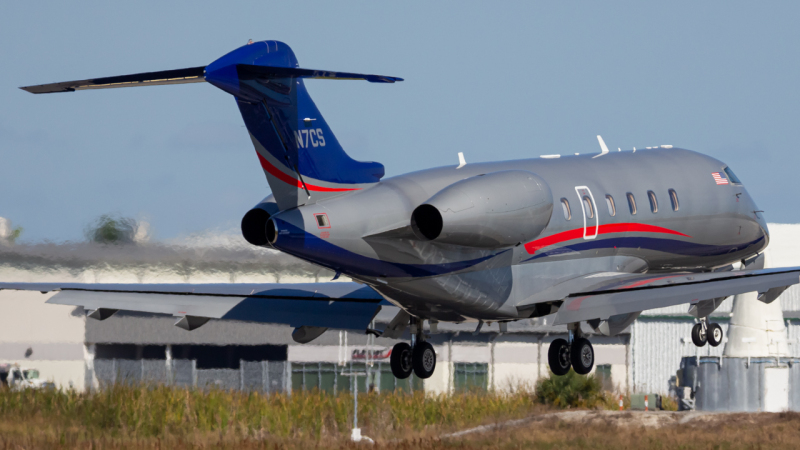 Photo of N7CS - PRIVATE Bombardier Challenger 300 at APF on AeroXplorer Aviation Database