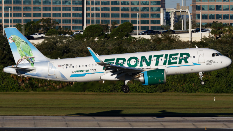 Photo of N390FR - Frontier Airlines Airbus A320NEO at TPA on AeroXplorer Aviation Database
