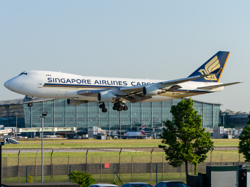Photo of 9VSFO - Singapore Airlines Cargo Boeing 747-400F at LHR on AeroXplorer Aviation Database