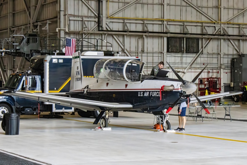 Photo of 01-3608 - USAF - United States Air Force Beechcraft T-6 Texan II at DOV on AeroXplorer Aviation Database