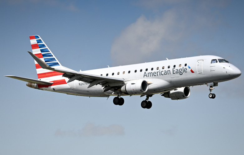 Photo of N247NN - American Eagle Embraer E175LR at MIA on AeroXplorer Aviation Database