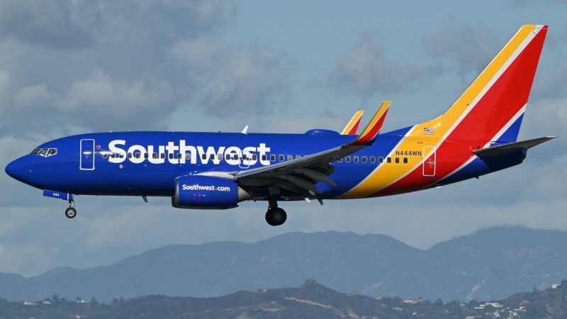 Photo of N444WN - Southwest Airlines Boeing 737-700 at LAX on AeroXplorer Aviation Database