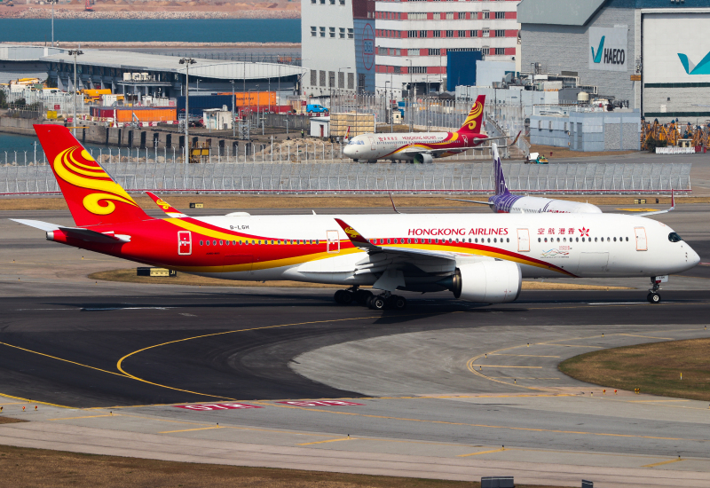 Photo of B-LGH - Hong Kong Airlines Airbus A350-900 at HKG on AeroXplorer Aviation Database