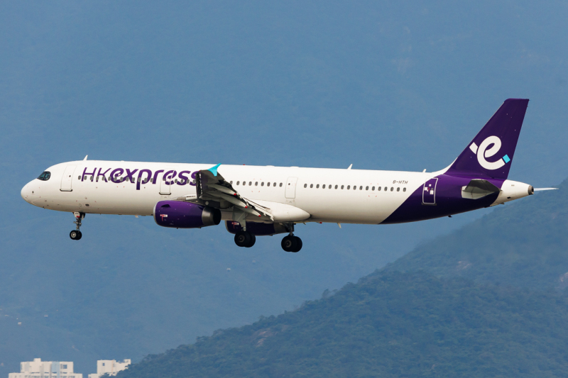 Photo of B-HTH - Hong Kong Express Airbus A321-200 at HKG on AeroXplorer Aviation Database