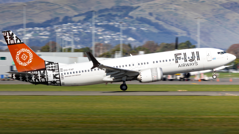 Photo of DQ-FAF - Fiji Airways Boeing 737 MAX 8 at CHC on AeroXplorer Aviation Database