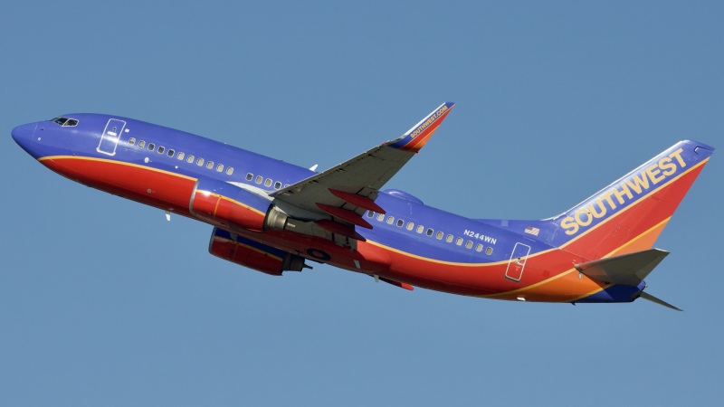 Photo of N244WN - Southwest Airlines Boeing 737-700 at IAH on AeroXplorer Aviation Database