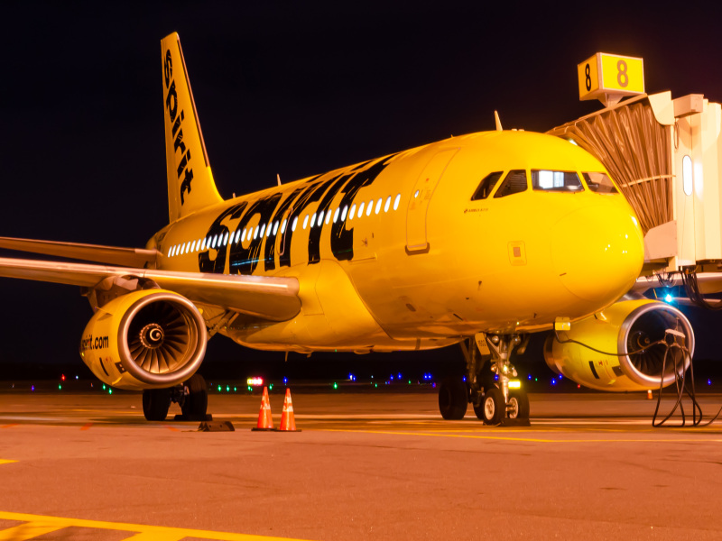 Photo of N502NK - Spirit Airlines Airbus A319 at ACY on AeroXplorer Aviation Database