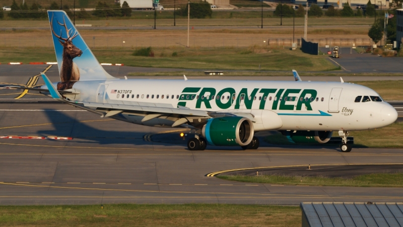 Photo of N370FR - Frontier Airlines Airbus A320-200N at OKC on AeroXplorer Aviation Database