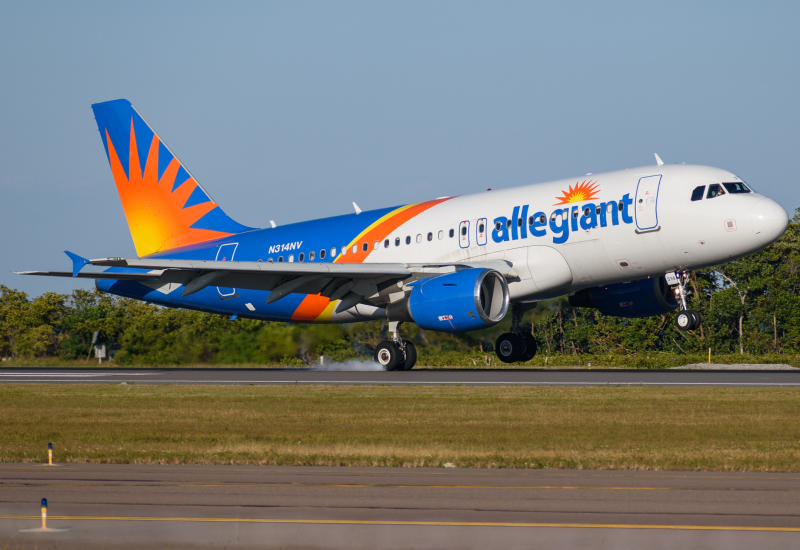 Photo of N314NV - Allegiant Air Airbus A319 at PIE on AeroXplorer Aviation Database