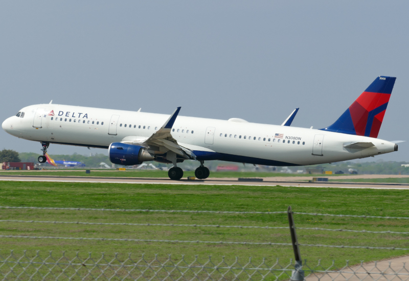 Photo of N308DN - Delta Airlines Airbus A321-200 at AUS on AeroXplorer Aviation Database