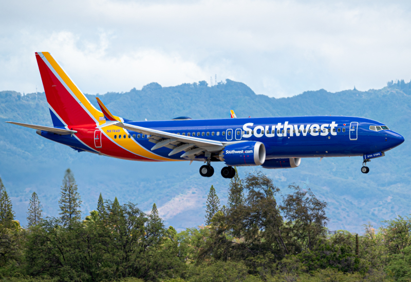 Photo of N8744B - Southwest Airlines Boeing 737 MAX 8 at HNL on AeroXplorer Aviation Database