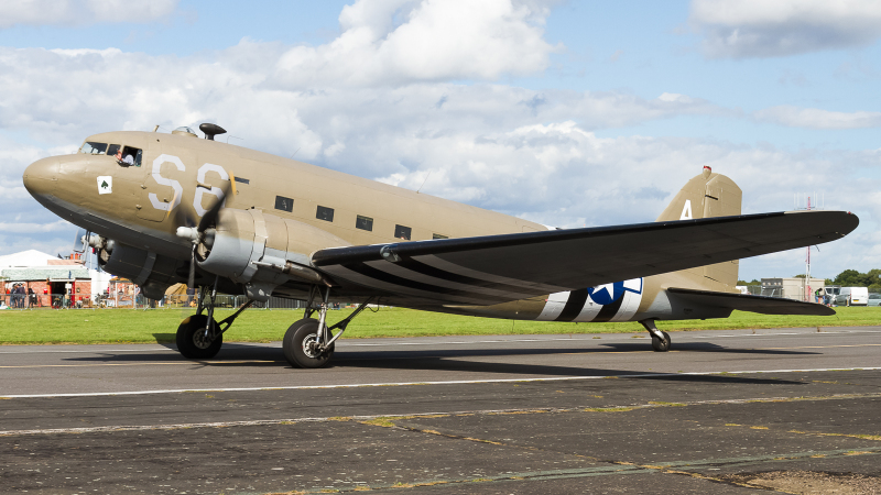 Photo of N147DC - Aces High C-47 at BQH on AeroXplorer Aviation Database