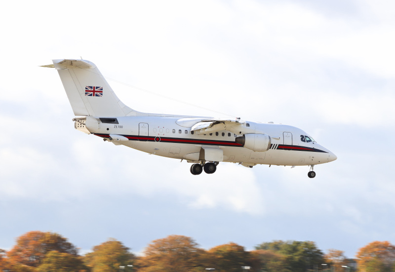 Photo of ZE700 - ROYAL AIR FORCE BRITISH AEROSPACE 146-100 at BHX on AeroXplorer Aviation Database