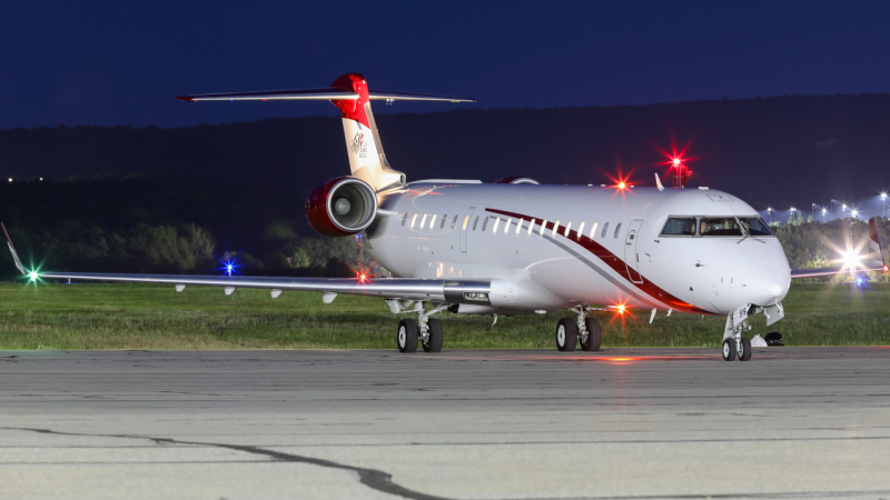 Photo of N519JG - PRIVATE Mitsubishi CRJ-700 at AVP on AeroXplorer Aviation Database