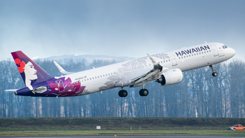 Photo of N226HA - Hawaiian Airlines Airbus A321NEO at PDX on AeroXplorer Aviation Database