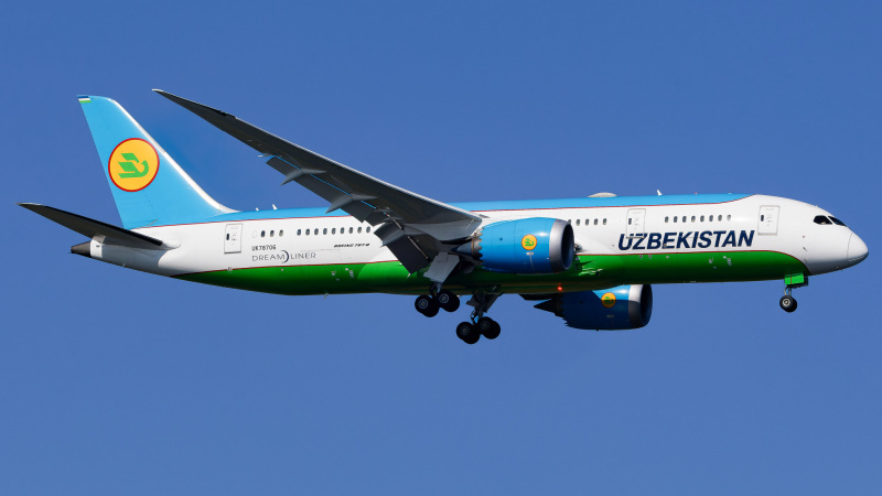 Photo of UK78706 - Uzbekistan Airways Boeing 787-8 at JFK on AeroXplorer Aviation Database