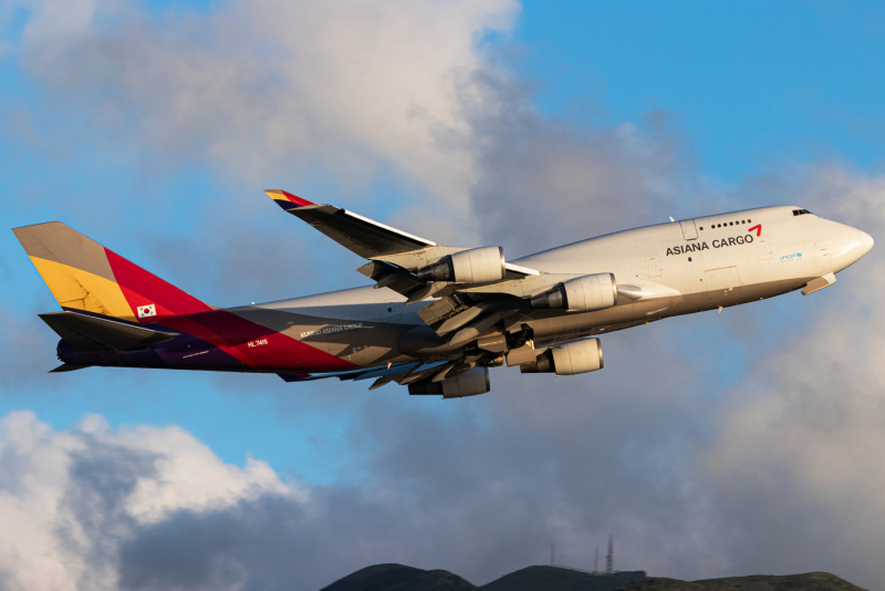 Photo of HL7415 - Asiana Airlines Cargo Boeing 747-400F at HKG on AeroXplorer Aviation Database