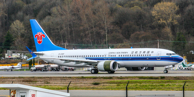 Photo of B-208F - China Southern Airlines Boeing 737 MAX 8 at BFI on AeroXplorer Aviation Database