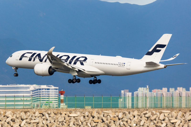 Photo of OH-LWD - Finnair Airbus A350-900 at HKG on AeroXplorer Aviation Database