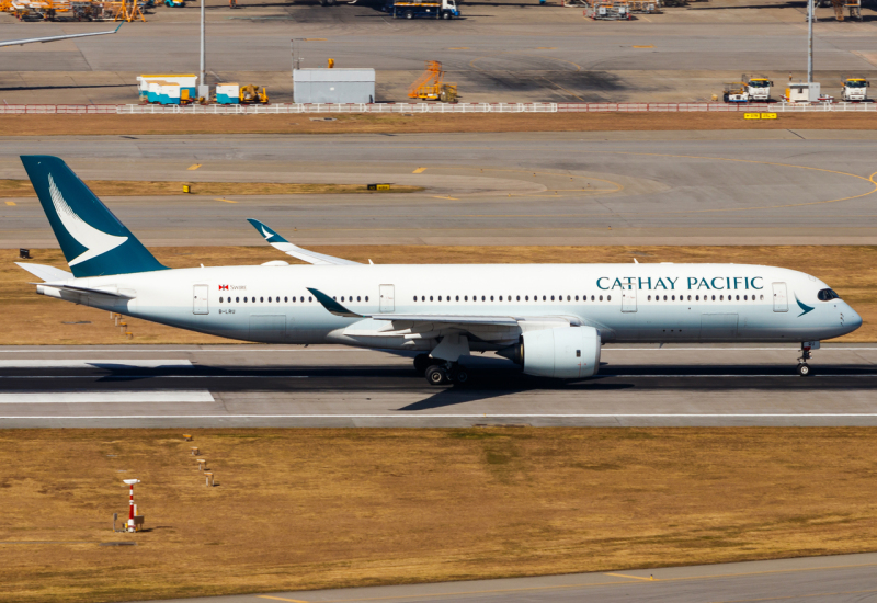 Photo of B-LRU - Cathay Pacific Airbus A350-900 at HKG on AeroXplorer Aviation Database