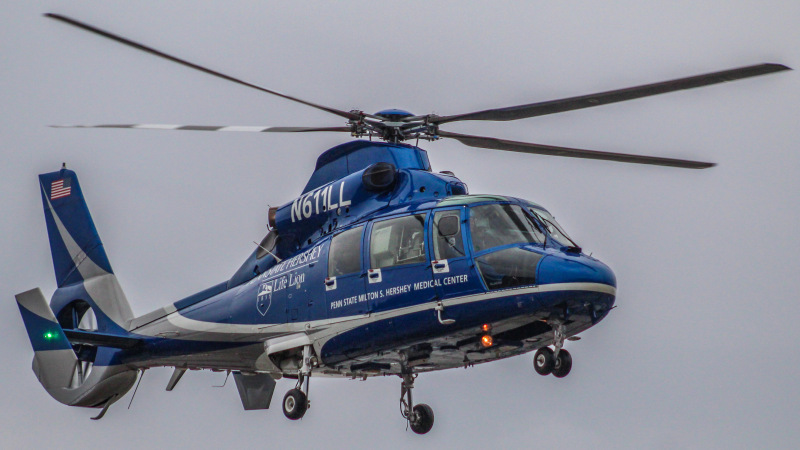 Photo of N611LL - Life Lion Aerospatiale As-365 at THV on AeroXplorer Aviation Database
