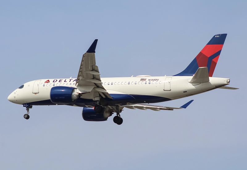 Photo of N130DU - Delta Airlines Airbus A220-100 at ORD on AeroXplorer Aviation Database