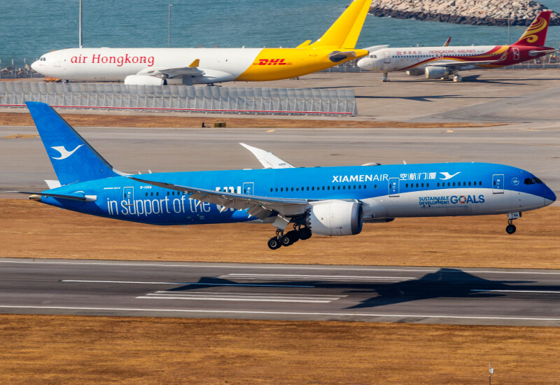 Photo of B-1356 - Xiamen Airlines Boeing 787-9 at HKG on AeroXplorer Aviation Database