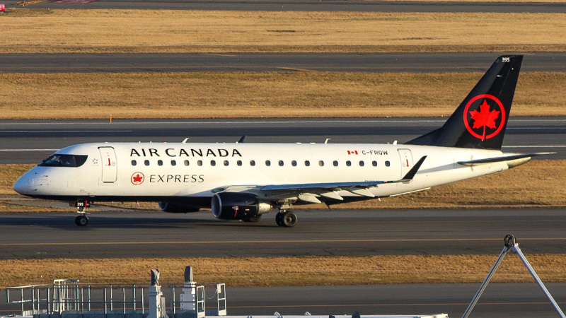 Photo of C-FRQW - Air Canada Express Embraer E175 at BOS on AeroXplorer Aviation Database