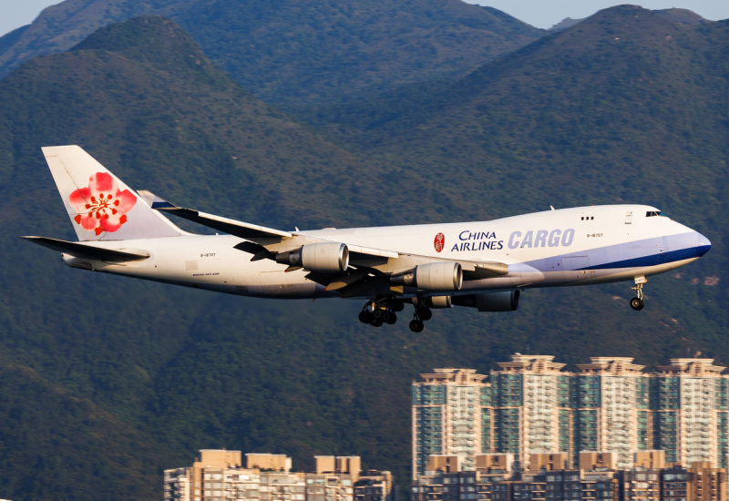 Photo of B-18707 - China Airlines Cargo Boeing 747-400F at HKG on AeroXplorer Aviation Database