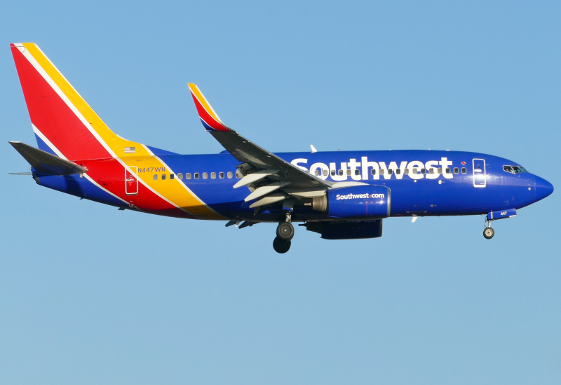 Photo of N447WN - Southwest Airlines Boeing 737-700 at AUS on AeroXplorer Aviation Database